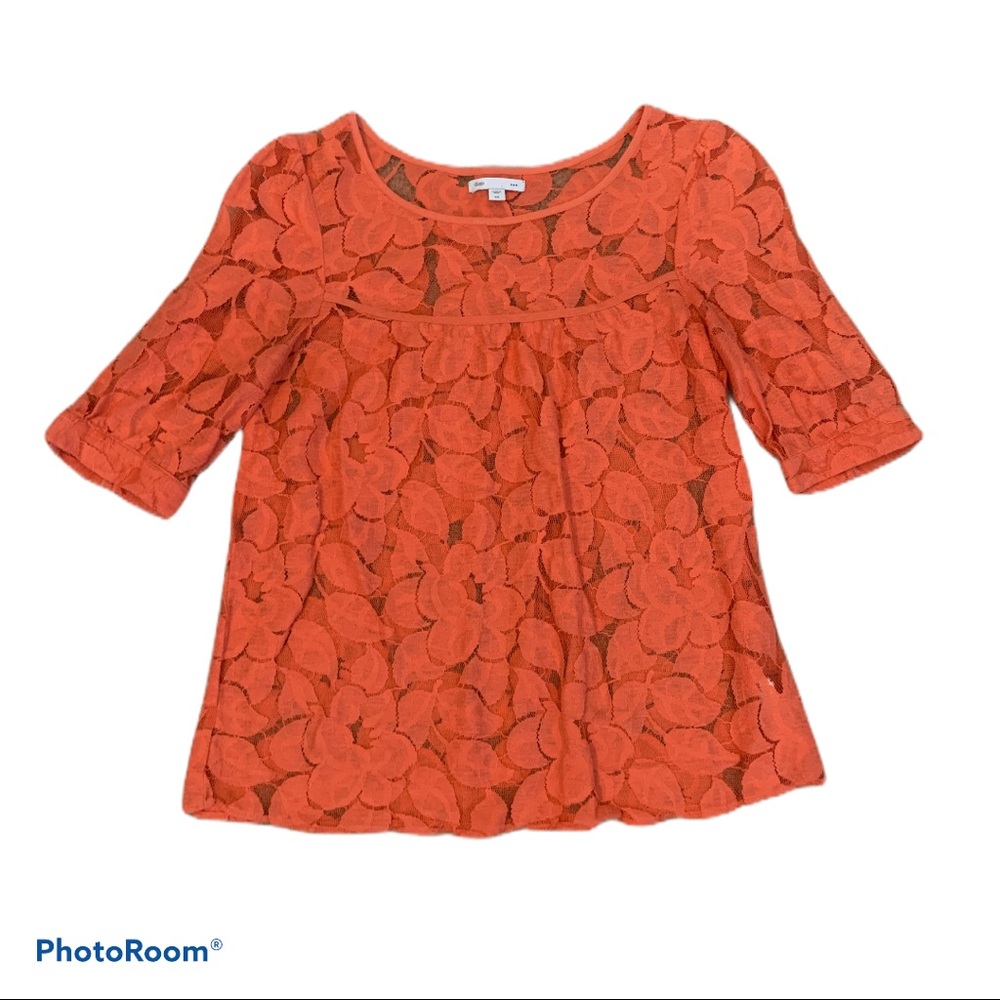Gap women’s XS blouse orange